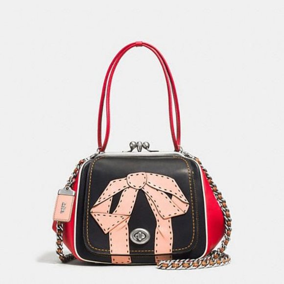 coach kisslock frame bag
